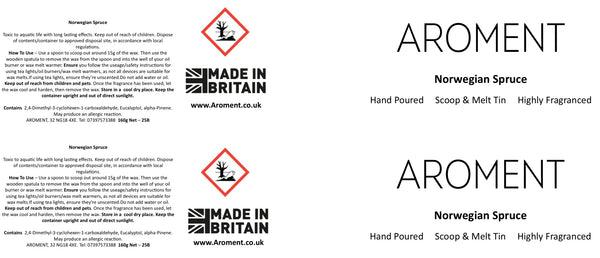 Norwegian Spruce - already updated clp labels 3.9.25 - AROMENT