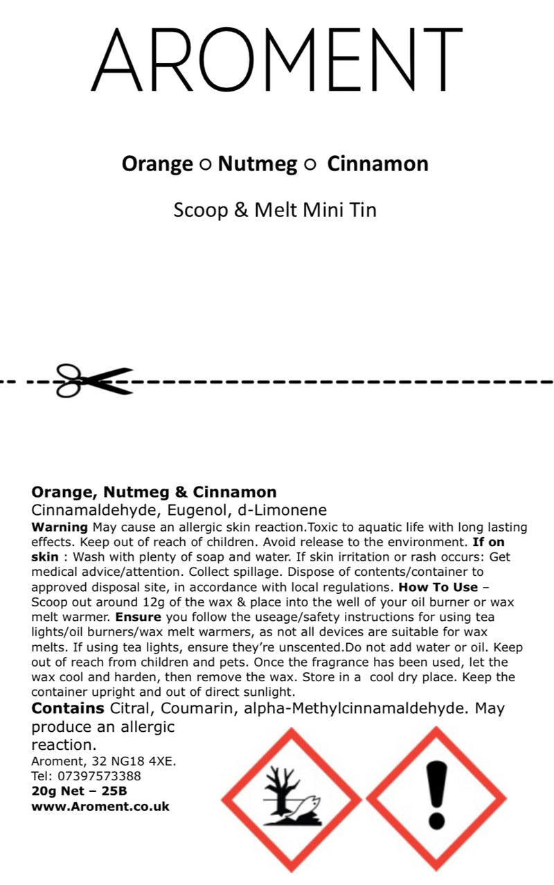 Orange, Nutmeg & Cinnamon