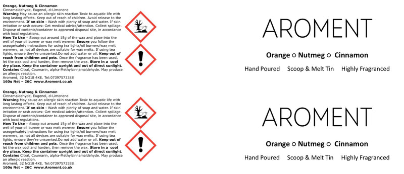 Orange, Nutmeg & Cinnamon