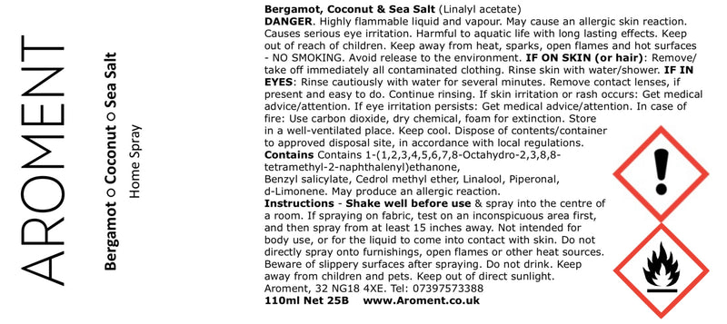 Bergamot, Coconut & Sea Salt - AROMENT