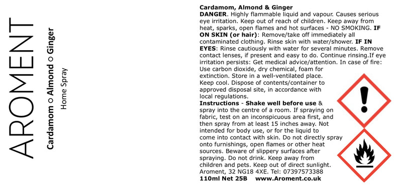 Cardamom, Almond & Ginger - AROMENT