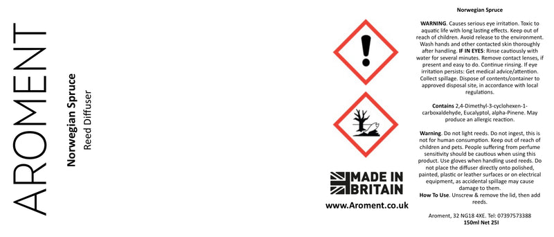 Norwegian Spruce - already updated clp labels 3.9.25 - AROMENT