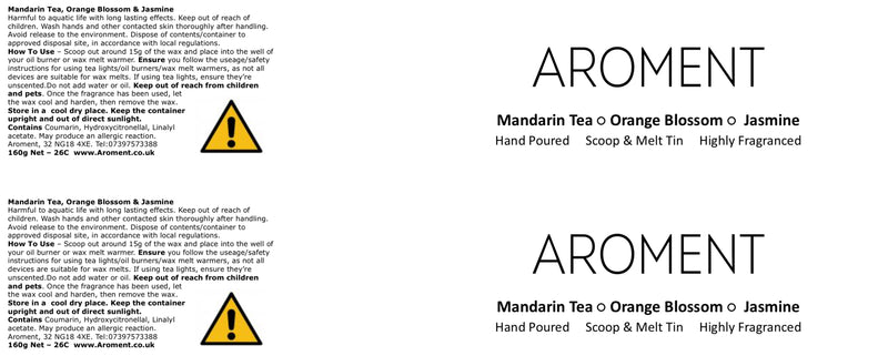 Mandarin Tea, Orange Blossom & Jasmine