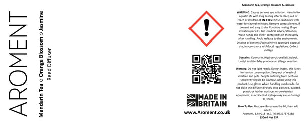 (Copy) Mandarin Tea, Orange Blossom & Jasmine - AROMENT