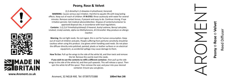 (Copy) Peony, Rose & Velvet - AROMENT