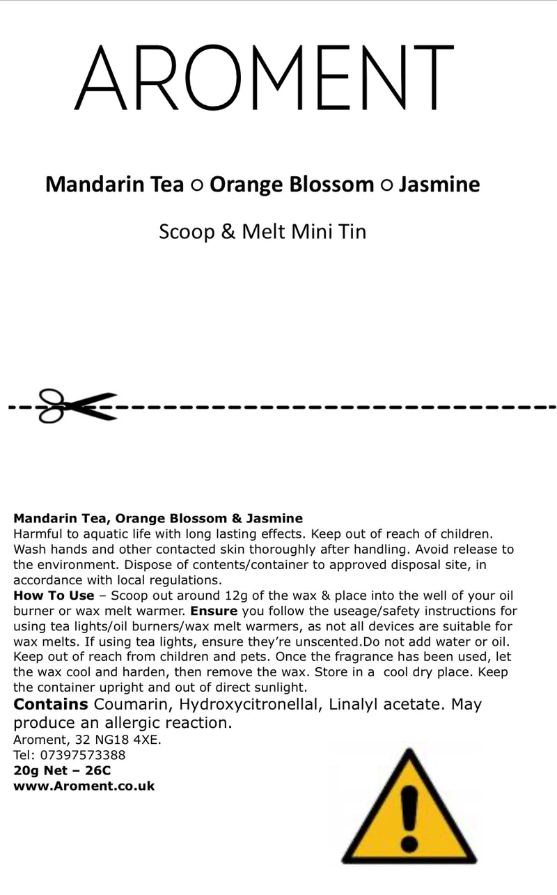 Mandarin Tea, Orange Blossom & Jasmine