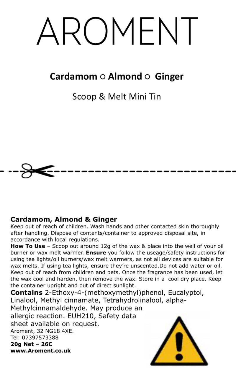 Cardamom, Almond & Ginger