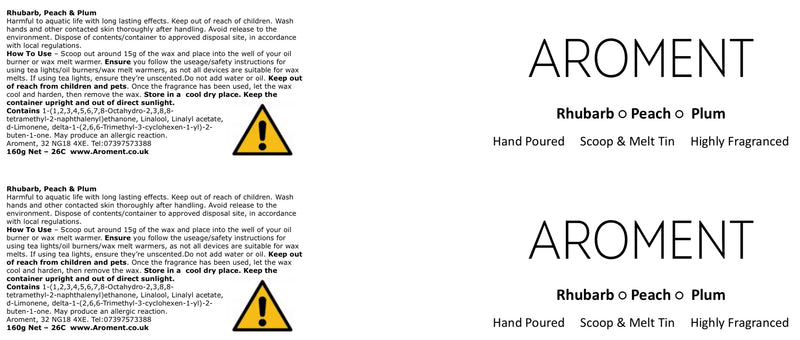 Rhubarb, Peach & Plum