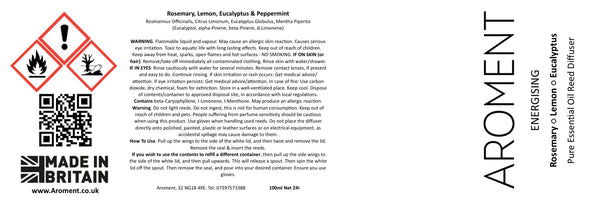 Energising • Rosemary, Lemon, Eucalyptus & Peppermint - Discontinued