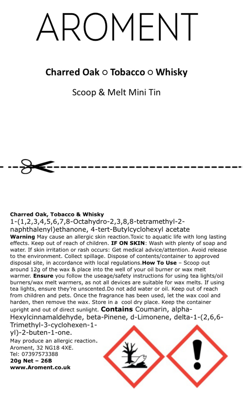 Charred Oak, Tobacco & Whisky