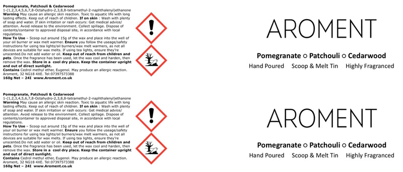 Pomegranate, Patchouli & Cedarwood