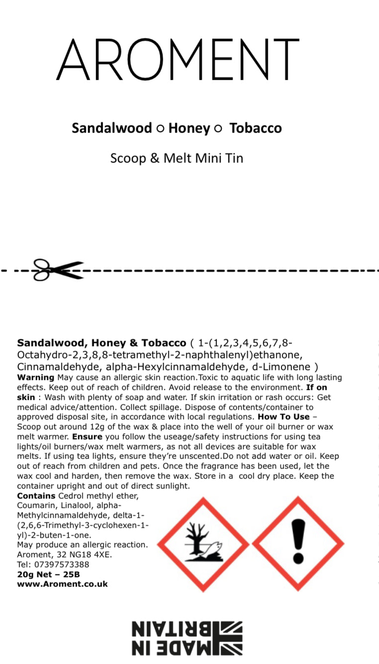 Sandalwood, Honey & Tobacco