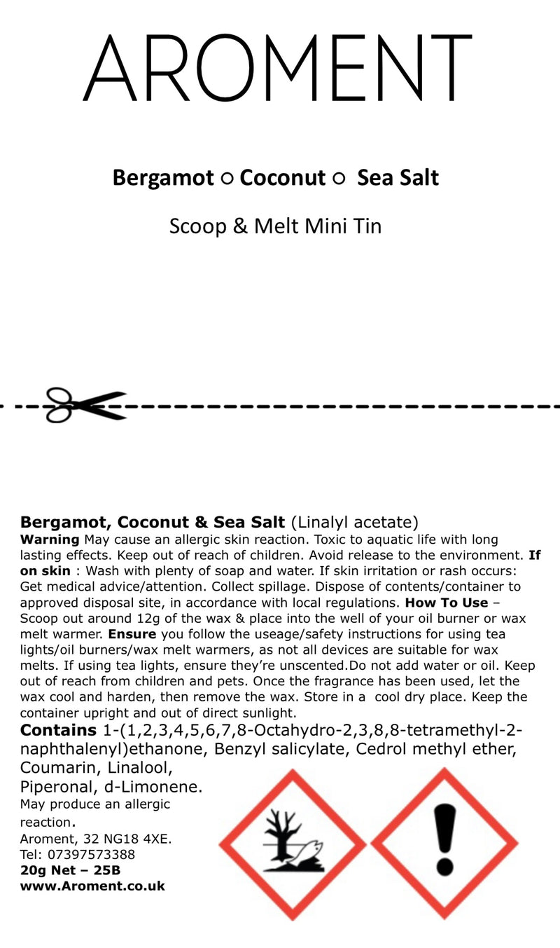 Bergamot, Coconut & Sea Salt - AROMENT