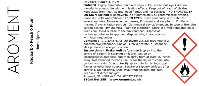 Rhubarb, Peach & Plum - AROMENT
