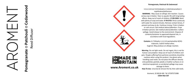 (Copy) Pomegranate, Patchouli & Cedarwood - AROMENT