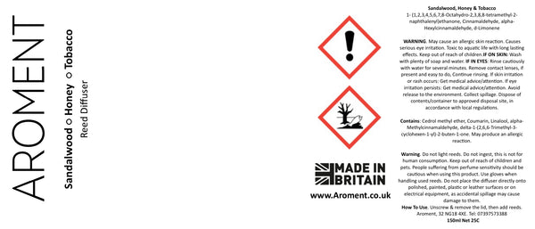 (Copy) Sandalwood, Honey & Tobacco - AROMENT