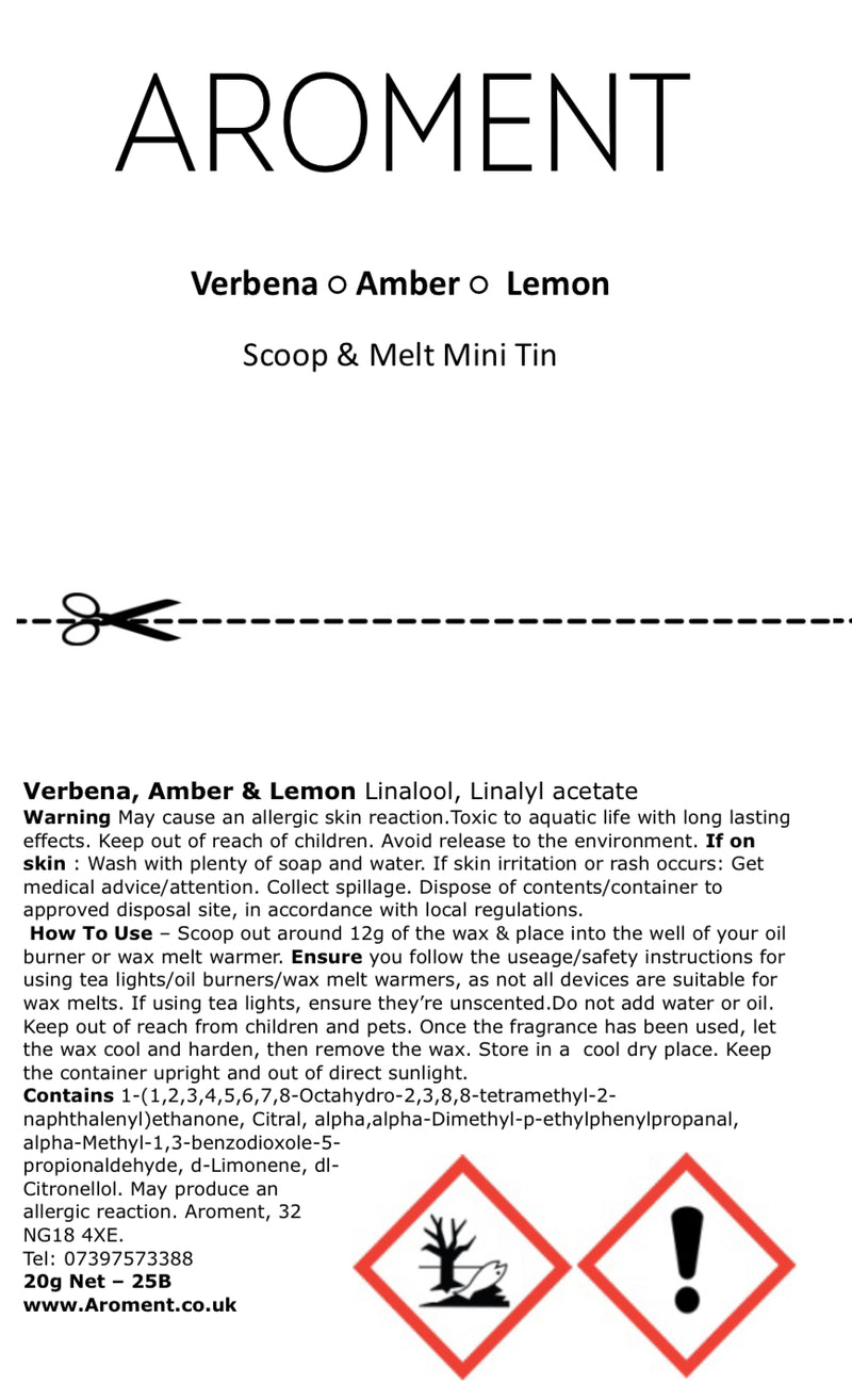 Verbena, Amber & Lemon